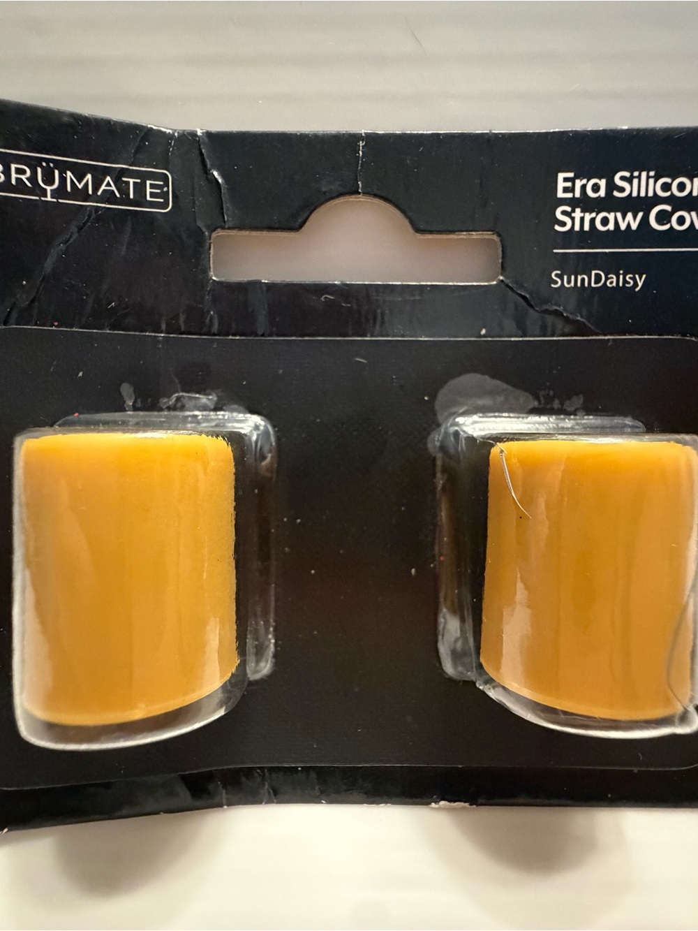 BrüMate Era Silicone Straw Covers — SunDaisy Yellow